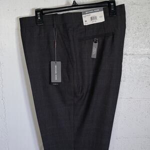 Michael Kors Men ClassicFit Wool-Blend Suit Separate Pants Brown/blue 44X32 $200